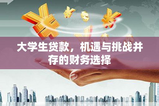 宜黄大学生贷款，机遇与挑战并存的财务选择