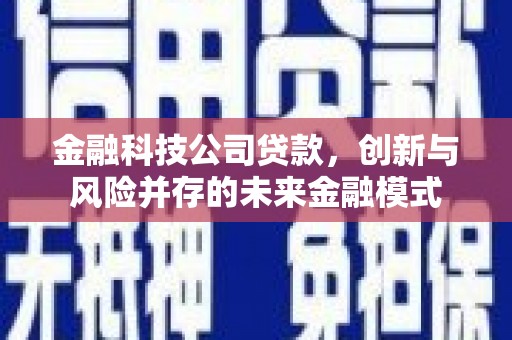 宜黄金融科技公司贷款，创新与风险并存的未来金融模式