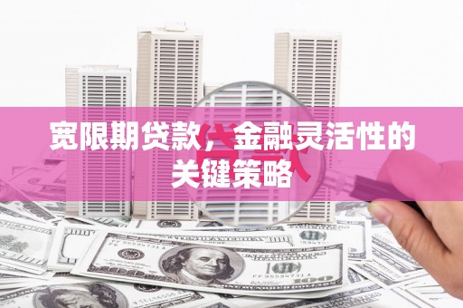 宜黄宽限期贷款，金融灵活性的关键策略