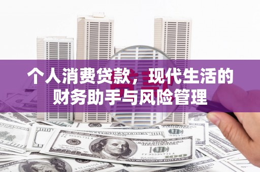 宜黄个人消费贷款，现代生活的财务助手与风险管理