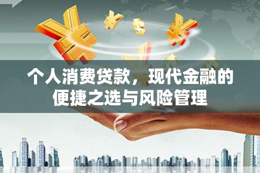 宜黄个人消费贷款，现代金融的便捷之选与风险管理