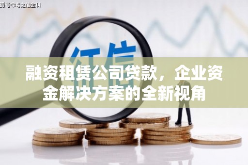 宜黄融资租赁公司贷款，企业资金解决方案的全新视角