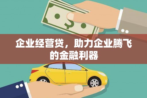 宜黄企业经营贷，助力企业腾飞的金融利器
