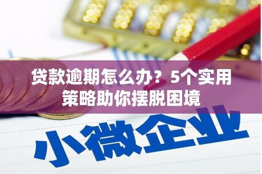 宜黄贷款逾期怎么办？5个实用策略助你摆脱困境
