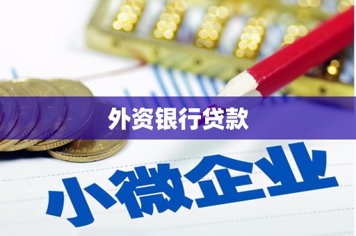 宜黄外资银行贷款