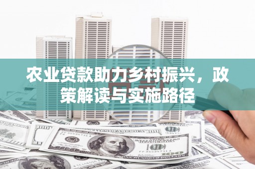 宜黄农业贷款助力乡村振兴，政策解读与实施路径