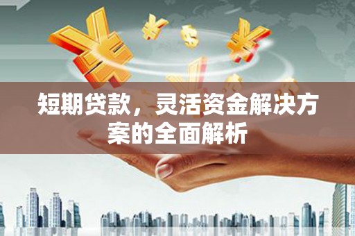 宜黄短期贷款，灵活资金解决方案的全面解析