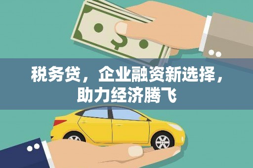 宜黄税务贷，企业融资新选择，助力经济腾飞
