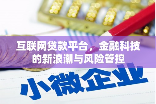 宜黄互联网贷款平台，金融科技的新浪潮与风险管控