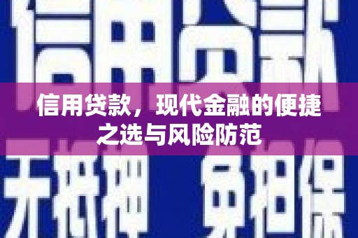 宜黄信用贷款，现代金融的便捷之选与风险防范