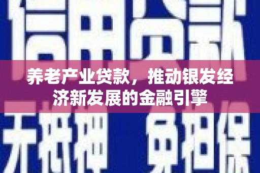 宜黄养老产业贷款，推动银发经济新发展的金融引擎