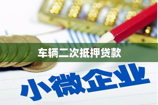 宜黄车辆二次抵押贷款