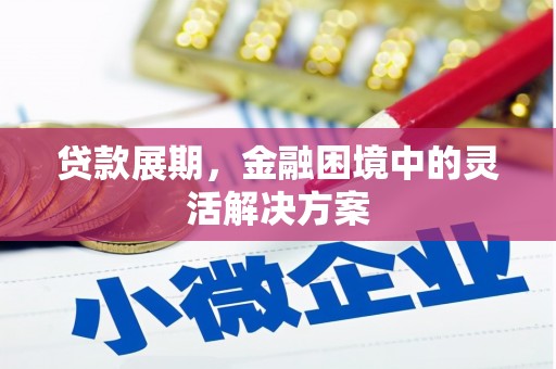 宜黄贷款展期，金融困境中的灵活解决方案