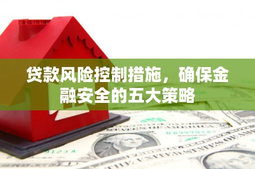 宜黄贷款风险控制措施，确保金融安全的五大策略