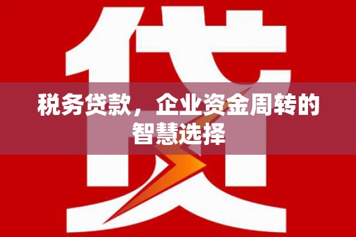 宜黄税务贷款，企业资金周转的智慧选择