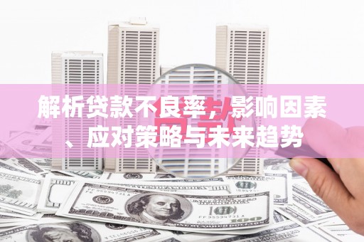 宜黄解析贷款不良率，影响因素、应对策略与未来趋势