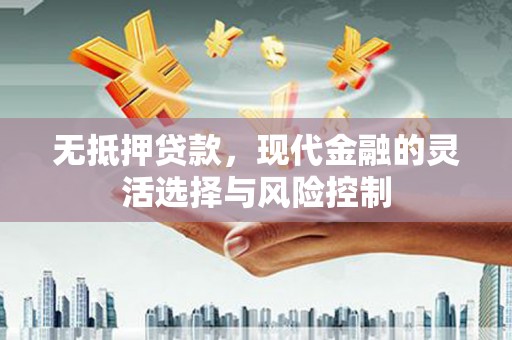 宜黄无抵押贷款，现代金融的灵活选择与风险控制