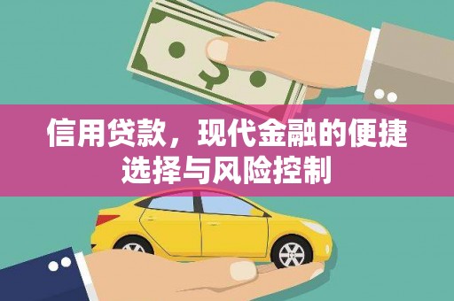 宜黄信用贷款，现代金融的便捷选择与风险控制