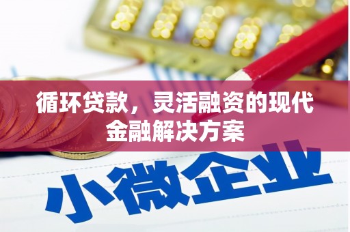 宜黄循环贷款，灵活融资的现代金融解决方案