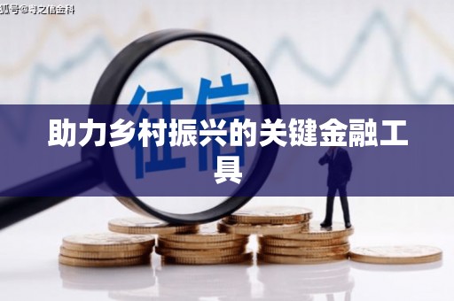 宜黄助力乡村振兴的关键金融工具