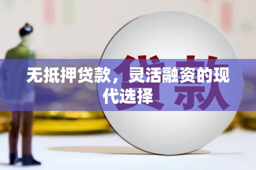 宜黄无抵押贷款，灵活融资的现代选择