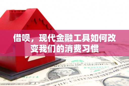 宜黄借呗，现代金融工具如何改变我们的消费习惯
