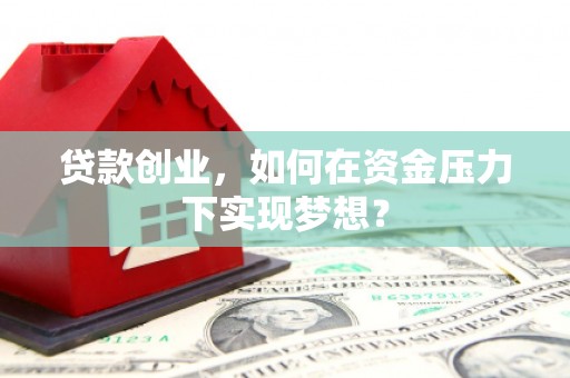 宜黄贷款创业，如何在资金压力下实现梦想？