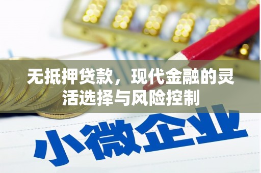 宜黄无抵押贷款，现代金融的灵活选择与风险控制