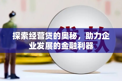 宜黄探索经营贷的奥秘，助力企业发展的金融利器