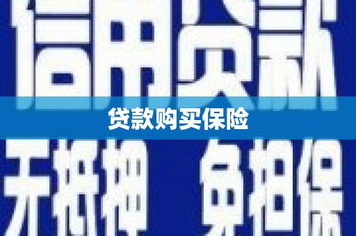 宜黄贷款购买保险