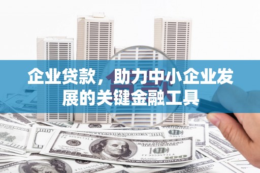 宜黄企业贷款，助力中小企业发展的关键金融工具