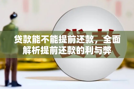 宜黄贷款能不能提前还款，全面解析提前还款的利与弊