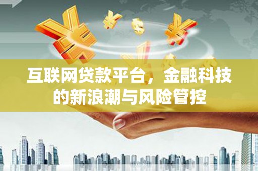宜黄互联网贷款平台，金融科技的新浪潮与风险管控