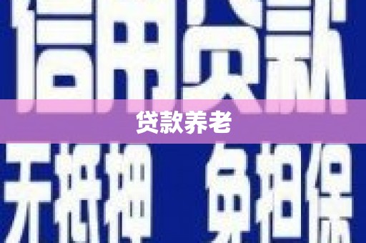 宜黄贷款养老