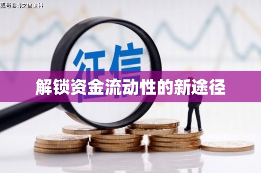 宜黄解锁资金流动性的新途径